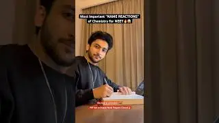 Most Important &ldquo;NAME REACTIONS&rdquo; of Chemistry for NEET🔥😱 #neet2025 #neet #neetexam #neetmotivation