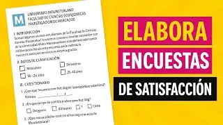 Cómo hacer ENCUESTAS de INVESTIGACIÓN/ Partes de la ENCUESTA