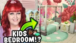I built a SPRING themed Kids Bedroom in The Sims 4! 🌸