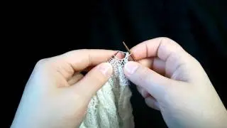 Haapsalu salli mahakudumine venivate silmustega  *  Stretchy bind-off for Haapsalu shawl