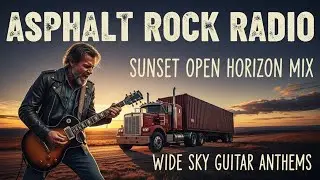 ASPHALT ROCK RADIO &ndash; SUNSET OPEN HORIZON MIX | WIDE SKY GUITAR ANTHEMS | #OpenHorizonSunset