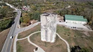 Grain Silo Mural in Fort Dodge, Iowa