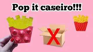 Como fazer pop it caseiro sem papel&atilde;o | Pop it de Batata frita