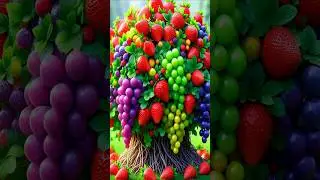 easy and new technique how to grow and propagate hybrid strawberry fruit trees with grapes #fruits