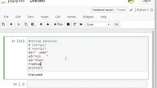 A program to demo string functions: lstrip(), rstrip() in python