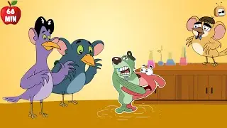 Birds to Fish?: Dog vs Rats | Don&rsquo;s DNA Disaster! | Rat-A-Tat | 1 HOUR Slapstick Fun | Funny Cartoon