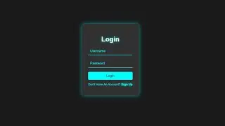 Neon Glow Login Form &ndash; Creative Frontend Projects with HTML & CSS
