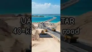 #uae #qatar uae to qatar 40 kilometer road over water #islands @TipuSultan786