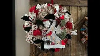 Cardinal, Christmas, Country, Farmhouse, Wreath Tutorial