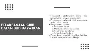 Tugas Presentasi Etika Profesi Budidaya Ikan (CPIB & CBIB)
