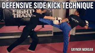 Drill 6: Defensive Side Kick Technique | Gaynor Morgan Point Fighting Defence Drill