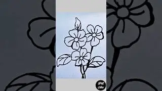 Draw Flowers #art #drawing #painting #shorts