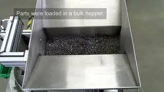 Vibratory feeder detangles and sorts good parts from scrap