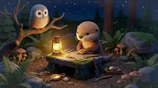 A Lantern-Lit Night Workshop | Wood-Tone Melodies | Study &bull; Work &bull; Relax
