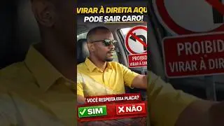 🚦 Placa Regulamentadora 4 &ndash; Voc&ecirc; Conhece?#PlacasRegulamentadoras#ProibidoVirarADireita#Detran