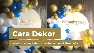 Dekorasi balon backdrop ulang tahun