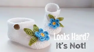 Easy Crochet  Baby Shoes Tutorial for Beginners You Have to Try!