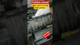 paper jam in 2520 printer #shorts #printer #2520 #ir2520 #youtubeshorts #trending #canonprinter