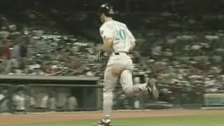 Luis Gonzalez hits for the cycle