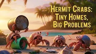 Hermit Crabs: Tiny Homes, Big Problems! 🐚🦀 | Finding the Perfect Shell | KidFable Nature Story