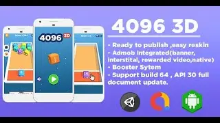 Unity Game BUY Source Code - 4096 3D (Admob Ads)
