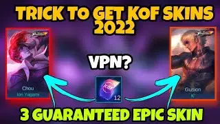 TRICK TO GET KOF SKINS - FREE TOKENS , VPN & MORE |MOBILE LEGENDS|