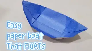 How to make a paper boat that floats |Origami boat |Easy paper boat