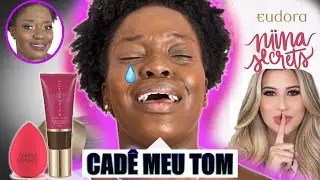 TESTEI as makes da NIINA SECRETS com EUDORA em Pele Negra | Juliana Luziê