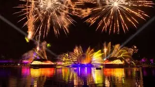 EPCOT Harmonious | Rare Perspective | Filmed from World Showcase Lagoon Dock