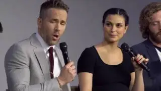 Deadpool Cast Interview with Ryan Reynolds, Morena Baccarin, TJ Miller and Ed Skrein