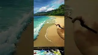 Quiet Ocean Tide Drawing | Amazing Drawing  #art #drawingstyles #spraypainting
