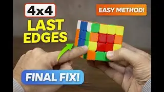 4&times;4 Last Edges Pairing (Beginner Friendly) | Final Edge Fix Explained