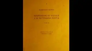 Pomponio Nenna, Responsori della Settimana Santa