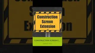 Construction Screen Extension | FS25