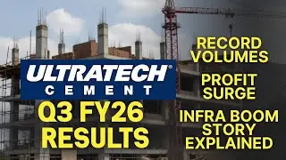 UltraTech Cement Q3 FY26 Results | Record Volumes, Profit Surge & Infra Boom Story Explained