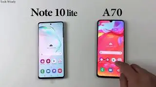 SAMSUNG A70 vs Note 10 lite : Speed Test Comparison
