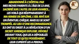 Mes parents, qui sont riches, m'ont abandonné à l'hôpital à 13 ans pour économiser de l'argent...