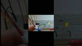 Schmitt Trigger LED Blinker Project with Capacitor and Potentiometer