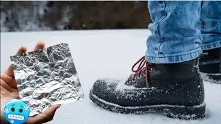 This warms your feet better than the heater, and you throw it in the garbage!