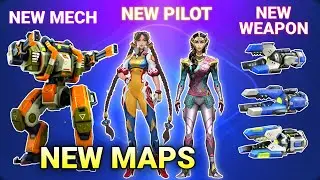 New Updates - New Mech Weapons Pilots & Maps - Mech Arena