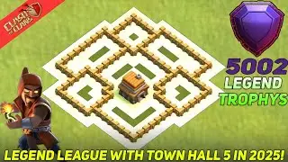 Th5 legendary player in my clan! Th5 Legend League Strategy For Trophy Pushing 2025