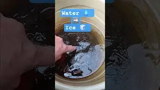 Winter is too cold 🥶! OMG 😲, WATER 💧 ➡️ ICE 🧊