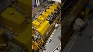 MAK60 Air start and low idle #diesel #dieselengine #engine #mechanic #bigengine #ship #boat