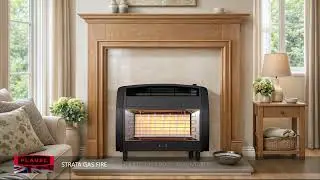 Flavel Strata Black Outset Gas Fire