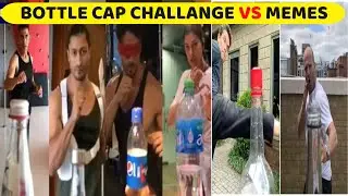 Celebrities Doing The Bottle Cap Kick Challenge [Memes] | Bollywood Celebs BOTTLE CAP CHALLENGE