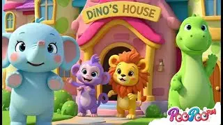 Momo, Leo & Ellie&rsquo;s Fun in Dino&rsquo;s House | Happy Fun for Kids