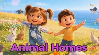 Animal Homes Song | Where Animals Live | Fun for Kids with Amber!