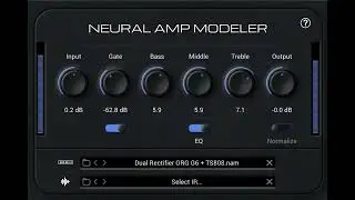 無料アンプシミュレーター Neural Amp Modeler free Amp Sim(Mesa/Boogie Dual Rectifier)