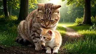 The Cat Family Lives in the Forest: A Wild Animated Adventure!
