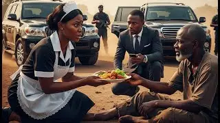 A Billionaire Arrived At A Poor Maid's Door With A Ring After She Fed A Homeless Man For A Month